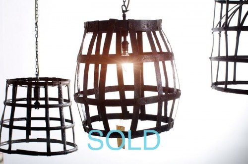 SMALL METAL BON BON BASKET LIGHT