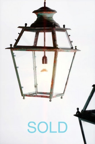 COPPER AND BRASS LANTERN