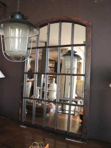 INDUSTRIAL WINDOWS CONVERTED TO MIRROR