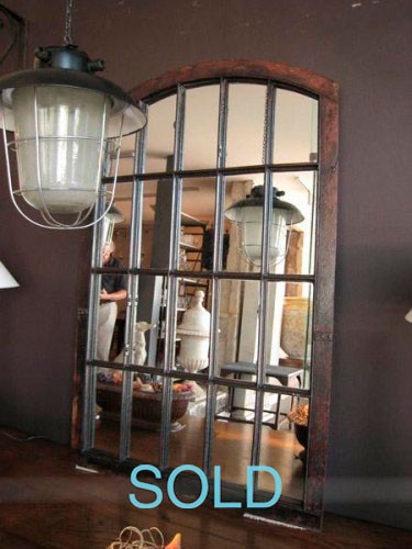 INDUSTRIAL WINDOWS CONVERTED TO MIRROR
