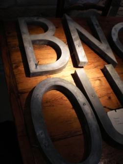FRENCH ZINC LETTERS