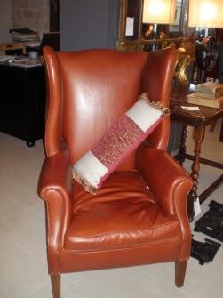 GEORGIAN STYLE WING BACK CHAIR