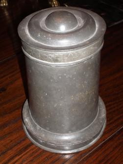 FRENCH PEWTER ICE MOULD