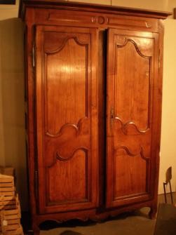 OAK AND CHERRY ARMOIRE c.1820