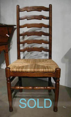 OAK SIX RUNG LADDERBACK CHAIR