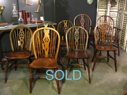 SET OF EIGHT MATCHED WINDSOR CHAIRS c.1900