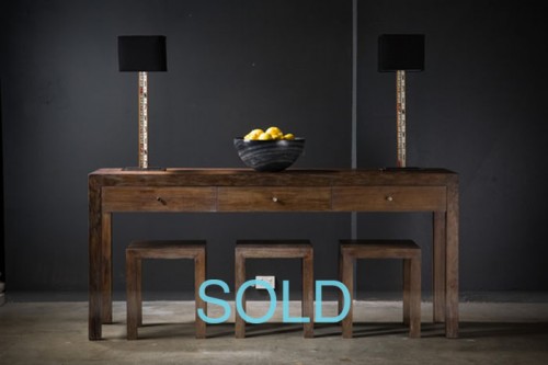 FRENCH FARMHOUSE 'BORDEAUX' FRENCH OAK STOOL/ SIDE TABLE