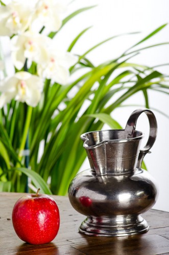 HANDCRAFTED ITALIAN PEWTER WATER JUG