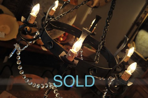 FRENCH FORGED CIRCULAR CHANDELIER