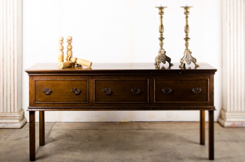 FRENCH FARMHOUSE, ENGLISH STYLE EDWARD DRESSER IN FRENCH OAK