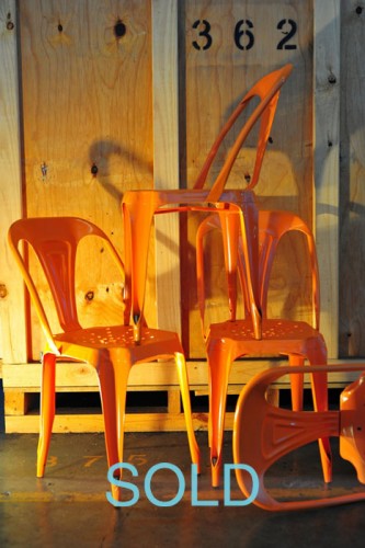 TOLIX CHAIR IN ORANGE