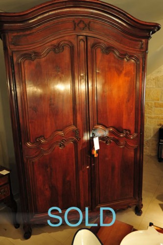 19th C. WALNUT ARMOIRE