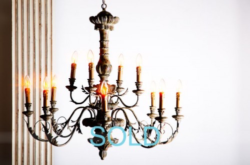 'FLORENCE' FRENCH TWELVE ARM CHANDELIER