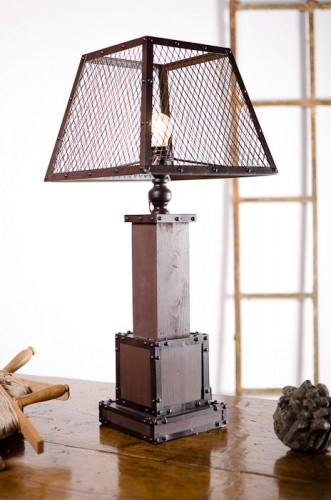 'LENS' INDUSTRIAL MESH SHADE LAMP