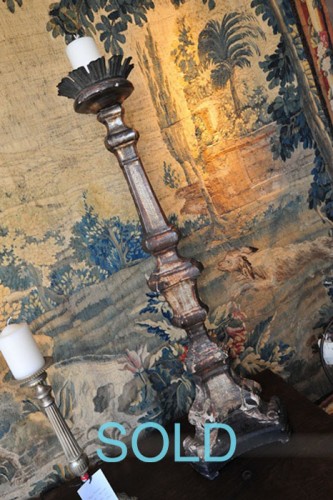 17th C. FRENCH PARCEL GILT TORCHERE