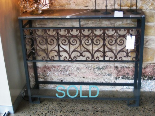 FRENCH JULIETTE BALCONY CONSOLE CONVERSION