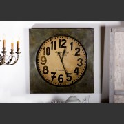'ANTIQUITIE DE PARIS' METAL PAINTED WALL CLOCK