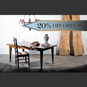 FRENCH FARMHOUSE 'PICARDI' DOUBLE EXTENSION TABLE WIH MITRED CORNERS