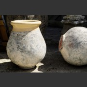 FRENCH CERAMIC 'HONEY POT' GLAZED URN - LARGE