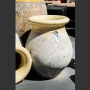 FRENCH CERAMIC 'HONEY POT' GLAZED URN - SMALL