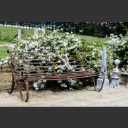 19th C. METAL GARDEN BENCH