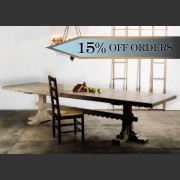 'BASQUE' REFECTORY STYLE DINING TABLE
