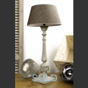'ALIX' AGED AND PAINTED LAMP