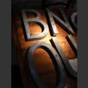 FRENCH ZINC LETTERS