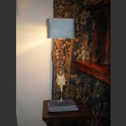 LAMP WITH MINIATURE ANTLERS