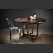 FRENCH OAK FARMHOUSE TILT-TOP TABLE