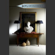 FRENCH FARMHOUSE CHERRY SIDE TABLE WITH DRAWER 