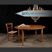 LE BAUX' OVAL DROPSIDE BALTIC PINE TABLE 