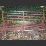 19th C. METAL GARDEN BENCH
