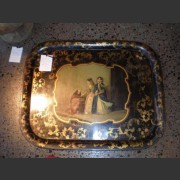 NAPOLEAN III BLACK TOLE TRAY