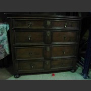 WILLIAM AND MARY OAK FOUR DRAWER CHEST