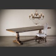 FRENCH CHESTNUT REFECTORY TABLE