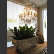COMPOSITE STONE TROUGH  ACANTHUS AND SCALLOP MOTIF