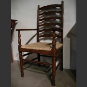 OAK SIX RUNG LADDERBACK CARVER