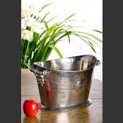HANDCRAFTED ITALIAN PEWTER HERALDIC WINE COOLER