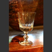 FRENCH CRYSTAL THUMBPRINT RED WINE GLASSES
