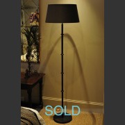 'BUTTON' FRENCH METAL PAINTED STANDARD LAMP