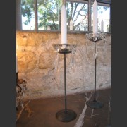 SMALL FRENCH CRYSTAL CHANDELIER CUP CANDLE STICKS