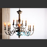 'FLORENCE' FRENCH TWELVE ARM CHANDELIER