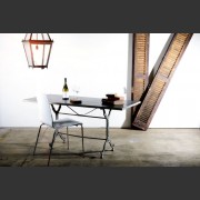 ZINC TOP CAFE TABLE FROM MONTPELLIER c. 1910