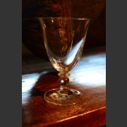 FRENCH CRYSTAL PIANO WHITE WINE GLASSES