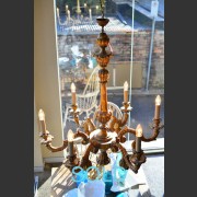 ITALIAN GILT SIX ARM CHANDELIER