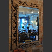LARGE OAK MIRROR 