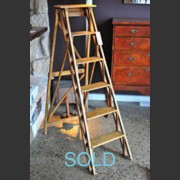 FRENCH BEECH LIBRARY LADDER