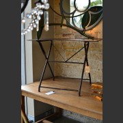 FRENCH TOLIX METAL FOLDING TABLE