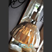 PAIR OF POLISHED ALUMINIUM INDUSTRIAL LIGHTS